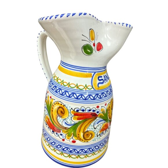 VTG Spanish Handmade Puente Del Arzobispo Sangria Pitcher SKU 9407 - Picture 13 of 13